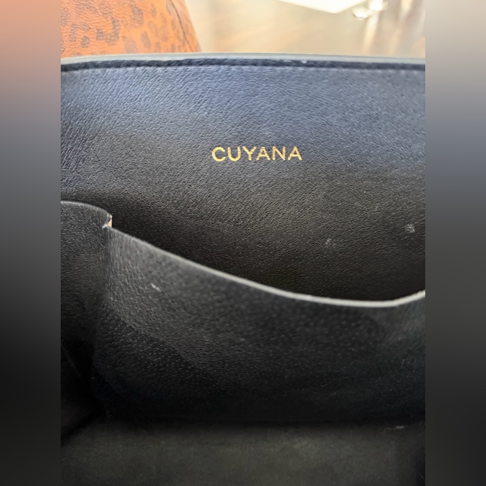 Golden Goose Leopard Leather Tote with Cuyana Leather Insert, dust bags, & tag - Picture 10 of 16
